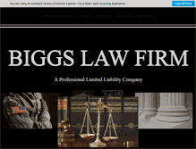 Tablet Screenshot of biggslaw.com